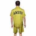 Amiri Yellow Premium Mens Shirt & Shorts Combo-thumb-1