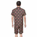 Gucci GG Print Red & Black Premium Luxury Shirt & Shorts Combo-thumb-1