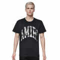 Amiri Black Premium Quality Bandana Logo T-shirt-thumb-0