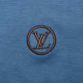 Louis Vuitton Logo Print Blue Premium Quality Polo Tees-thumb-3
