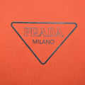 Prada Orange Logo Re-Nylon Detail Premium T-shirt-thumb-3