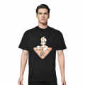 Prada Black Logo Attach Bunny Print Premium T-shirt-thumb-0