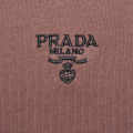 Prada Brown Embroidery Logo Premium Polo T-shirt-thumb-3