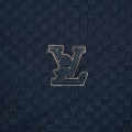 Louis Vuitton Blue Embroidery Logo Premium Polo T-shirt-thumb-3