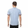Moncler Logo-patch on Sleeve Blue Premium Polo T-shirt-thumb-1