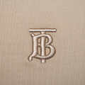 Burberry TB Monogram-Embroidered Brown Polo T-shirt-thumb-3