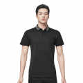 Burberry TB Monogram-Embroidered Black Polo T-shirt-thumb-0