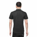 Burberry TB Monogram-Embroidered Black Polo T-shirt-thumb-1