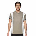 Fred Perry Brown Side-Panel Flannel Neck Polo T-shirt-thumb-0