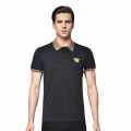 Versace Embossed logo Black Premium Polo T-shirt-thumb-0