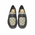 Gucci Interlocking G Driver Black Premium Loafers-thumb-3