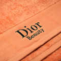 Dior Embroidered Orange Premium Towel - Set of 3-thumb-1