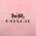 Coach Embroidered Logo Pink Premium Towel - Set of 2-thumb-1
