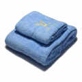 Louis Vuitton Embroidery Logo Blue Towels - Set of 2-thumb-0
