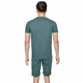 Michael Kors Embroidered Light Green Premium T-shirt & Shorts Combo-thumb-1