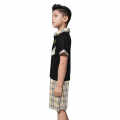 Burberry Embroidered logo Black Premium Kids Co-ord Set-thumb-2
