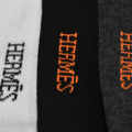 Hermes Double Grey Low Cut Premium Quality Socks-thumb-3