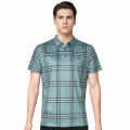 Burberry Green Embroidered Logo Premium Polo T-shirt-thumb-0