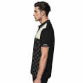 Gucci Black Monogram Print Premium Polo T-shirts-thumb-2