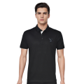 Louis Vuitton Embossed Black Logo Premium Polo T-shirt-thumb-0