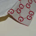 Gucci Embroidered Cream Premium Polo T-shirt-thumb-4