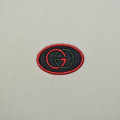 Gucci Embroidered logo Cream Cotton Polo T-shirt-thumb-3