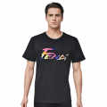 Fendi Brush logo Black Premium Cotton T-shirt-thumb-0
