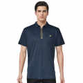Burberry Embossed logo Navy Blue Premium T-shirt-thumb-0