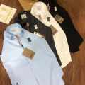 Burberry Embroidery Logo Sky Blue Premium Shirt-thumb-2