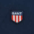 GANT Embroidery logo Navy Blue Premium Polo T-shirt-thumb-3