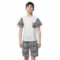 Balenciaga White Premium Quality Kids Co-ord Set-thumb-0