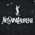 Saint Laurent logo Embroidery Black Premium Kids Co-ord Set-thumb-3