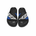 Fendi Embossed logo Black & Blue Premium Flip-flops-thumb-4