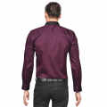 Balmain logo Icon Wine Premium Cotton Shirt-thumb-1