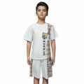 Burberry White Premium Luxury Kids Co-ord Set-thumb-0