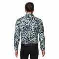 Balmain Sky Blue Leopard Printed Premium Shirt-thumb-1