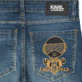 Karl Lagerfeld Ripped Blue Premium Quality Jeans-thumb-3