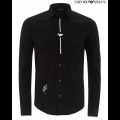 Emporio Armani Black Premium Cotton Shirt-thumb-1