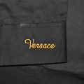Versace Embroidered Black Premium Cotton Shirt-thumb-5