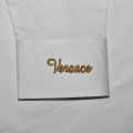 Versace Embroidered White Premium Cotton Shirt-thumb-3