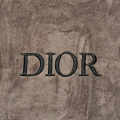 Dior Embroidered logo Brown Premium Towels - Set of 2-thumb-1