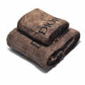Dior Embroidered logo Brown Premium Towels - Set of 2-thumb-0
