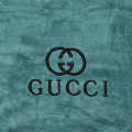 Gucci Embroidery logo Green Towels - Set of 2-thumb-1