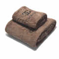 Chanel Embroidered logo Dark Brown Towels - Set of 2-thumb-0