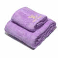 Louis Vuitton Embroidered logo Purple Towels - Set of 2-thumb-0