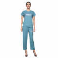 Miu Miu Sky Blue Premium Cotton Co-ord Set-thumb-1