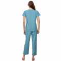 Miu Miu Sky Blue Premium Cotton Co-ord Set-thumb-2