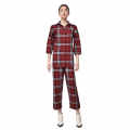 Burberry Wine Check Premium Cotton Co-ord Set-thumb-1