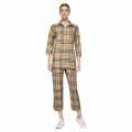 Burberry Brown Check Premium Cotton Co-ord Set-thumb-1