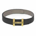 Hermes Black Premium Leathet Belt-thumb-0